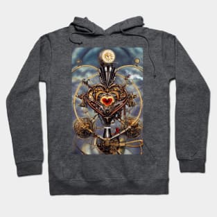 Steampunk mechanical heart Hoodie